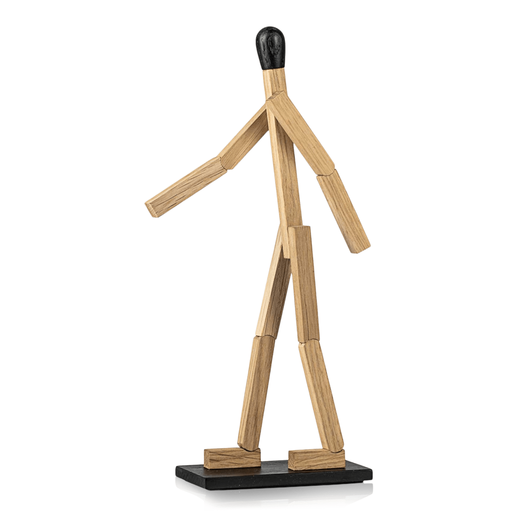 Wooden mannequin standing upright on Craiyon