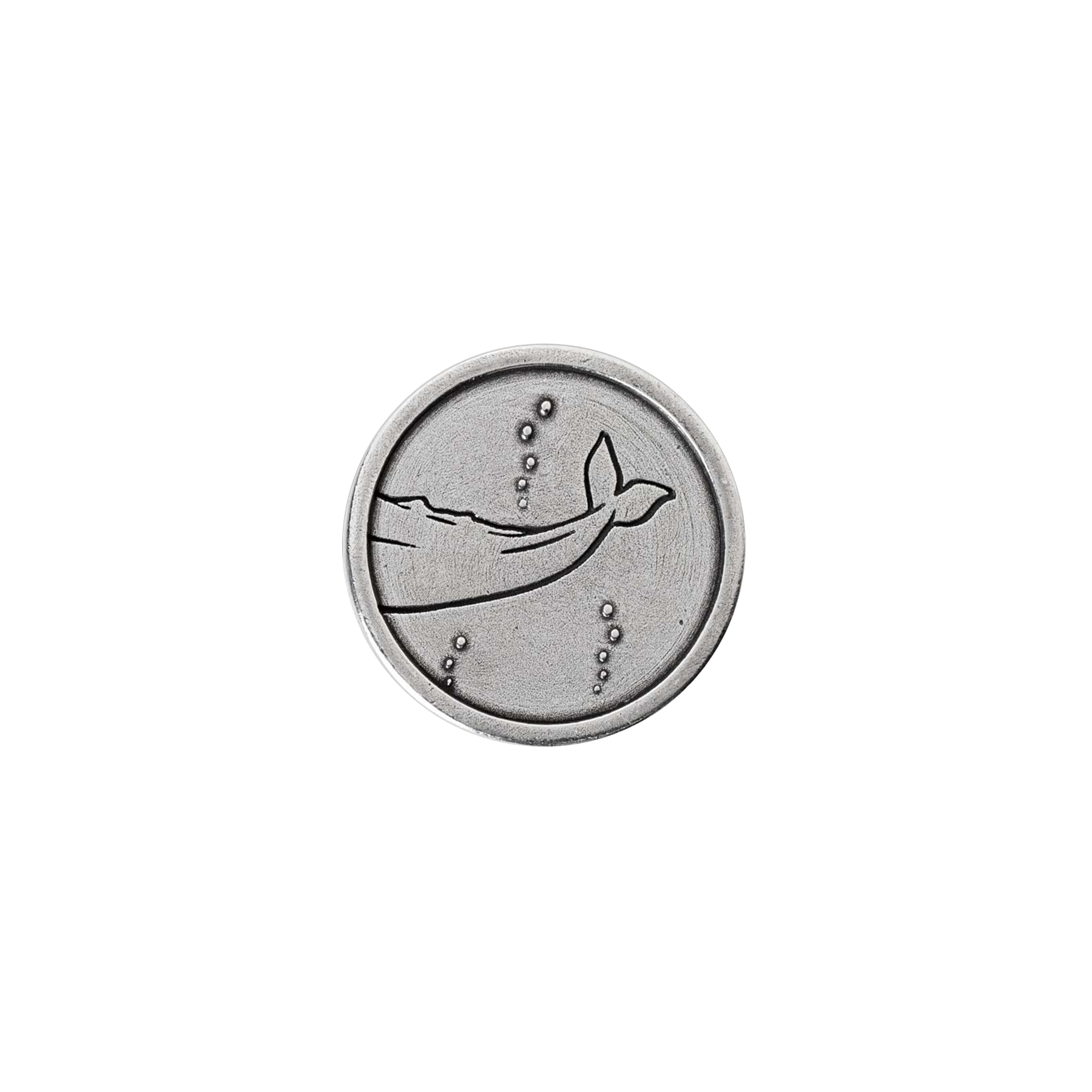 Heads / Tails Whale Decision Coin by Danforth Pewter