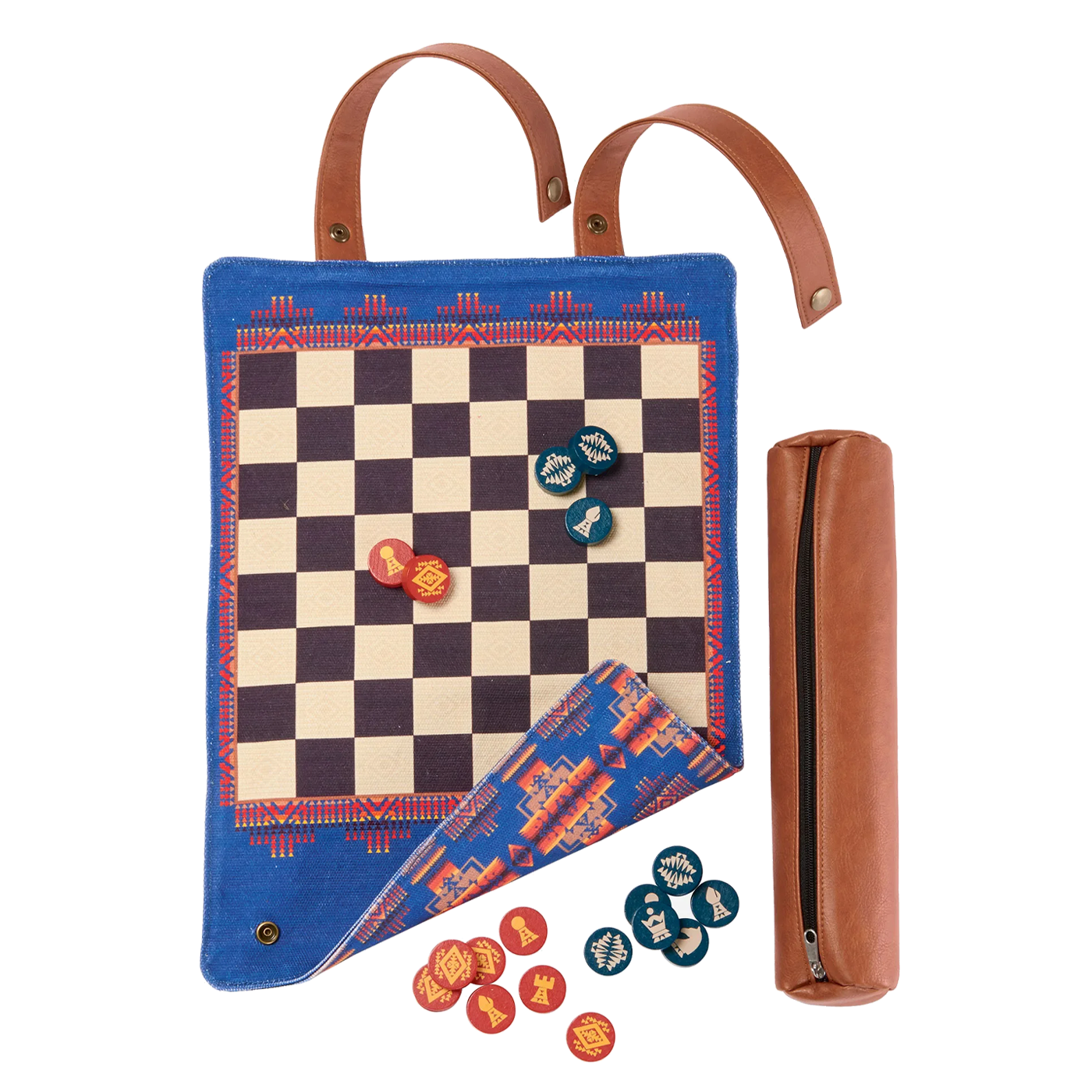 Pendleton Roll-Up Canvas Chess and Checkers