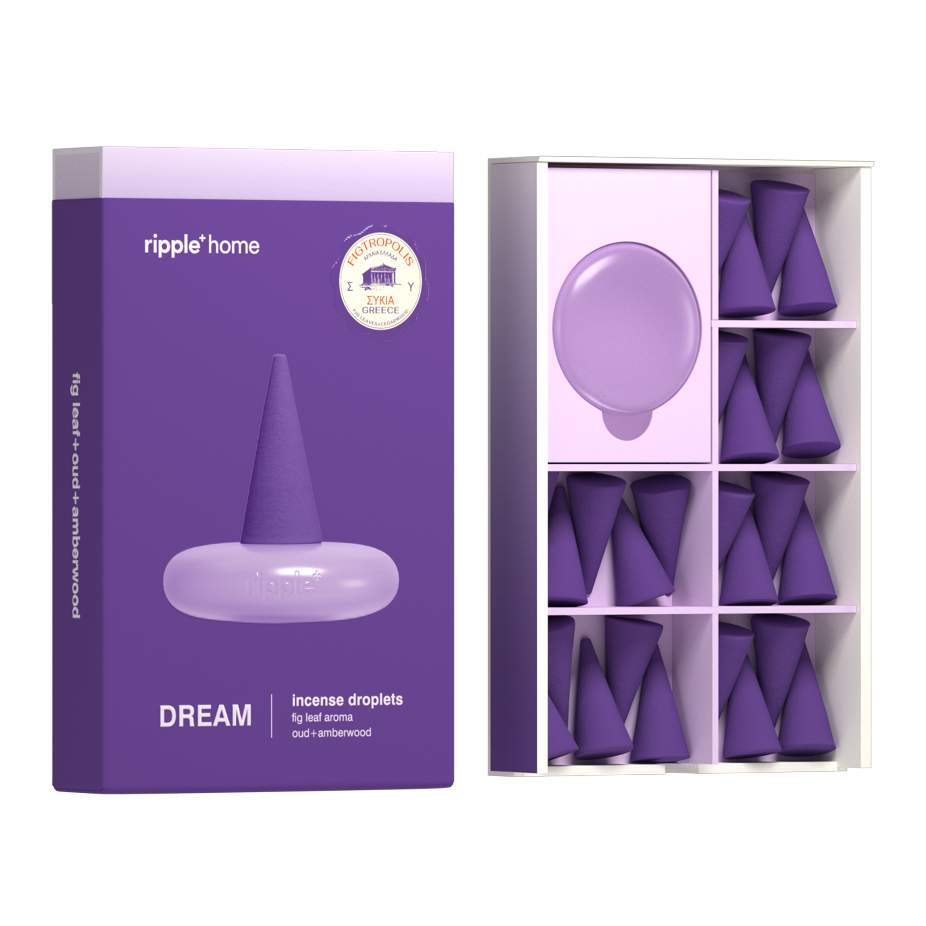 Dream Fig Leaf Ripple Incense