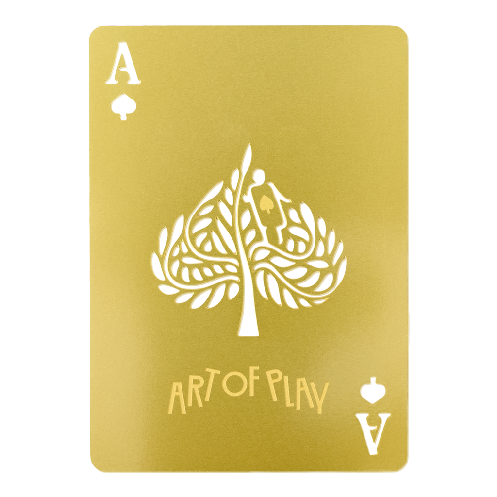 Blank Playing Card Ace Spades Canvas Print