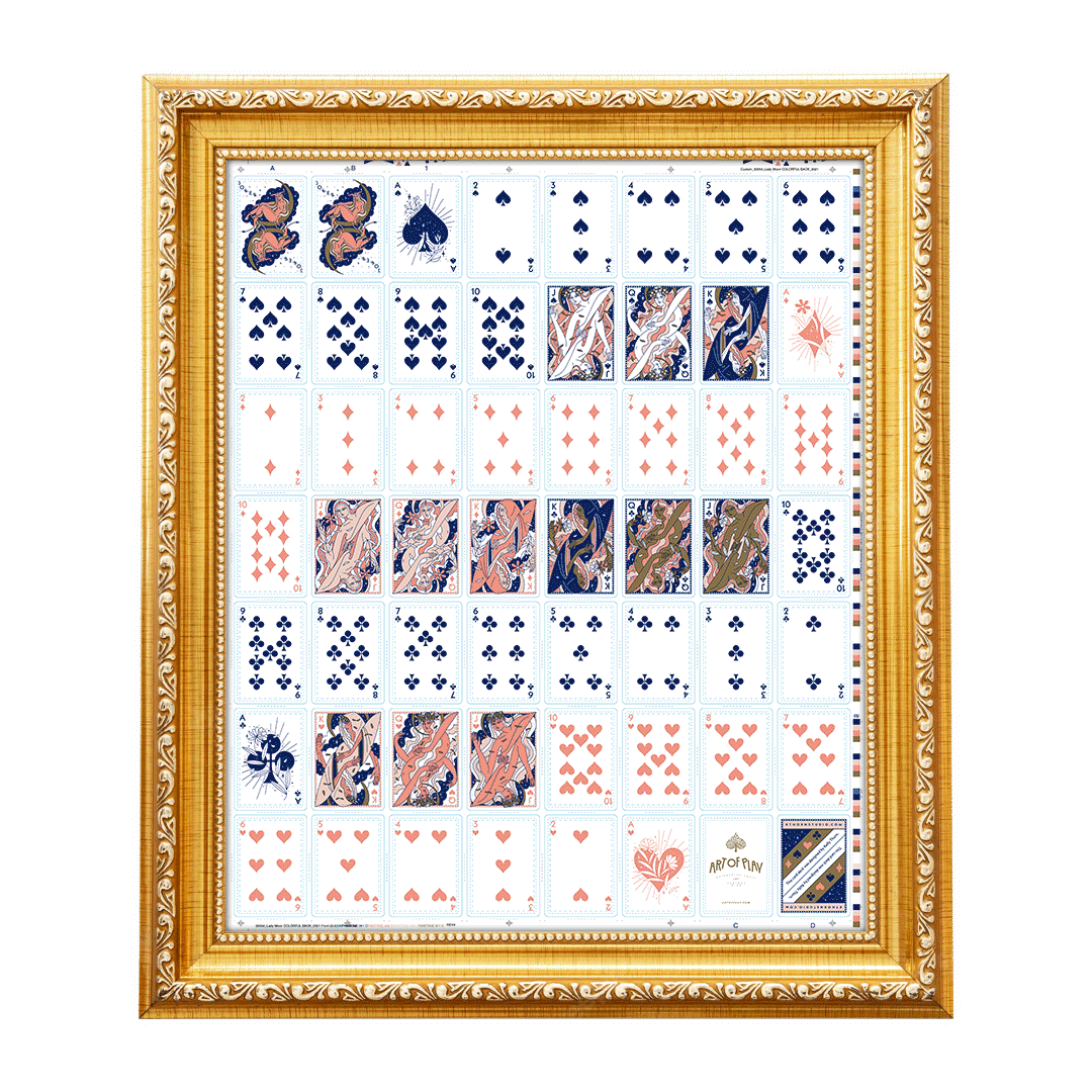 Lady Moon Uncut Sheet of Playing Cards - Art of Play